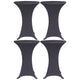 VIDAXL -Tischabdeckung Stretch 4 ST 60 cm Anthrazit