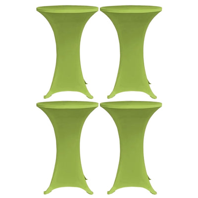 VIDAXL -Tischabdeckung Stretch 4 St 80 cm Grün
