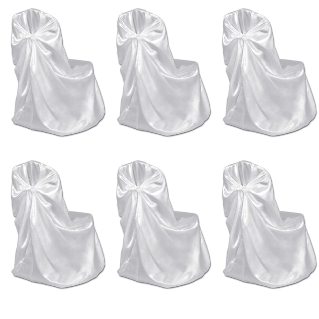 Vidaxl Stuhl Cover für Hochzeit 12 St. Weiß