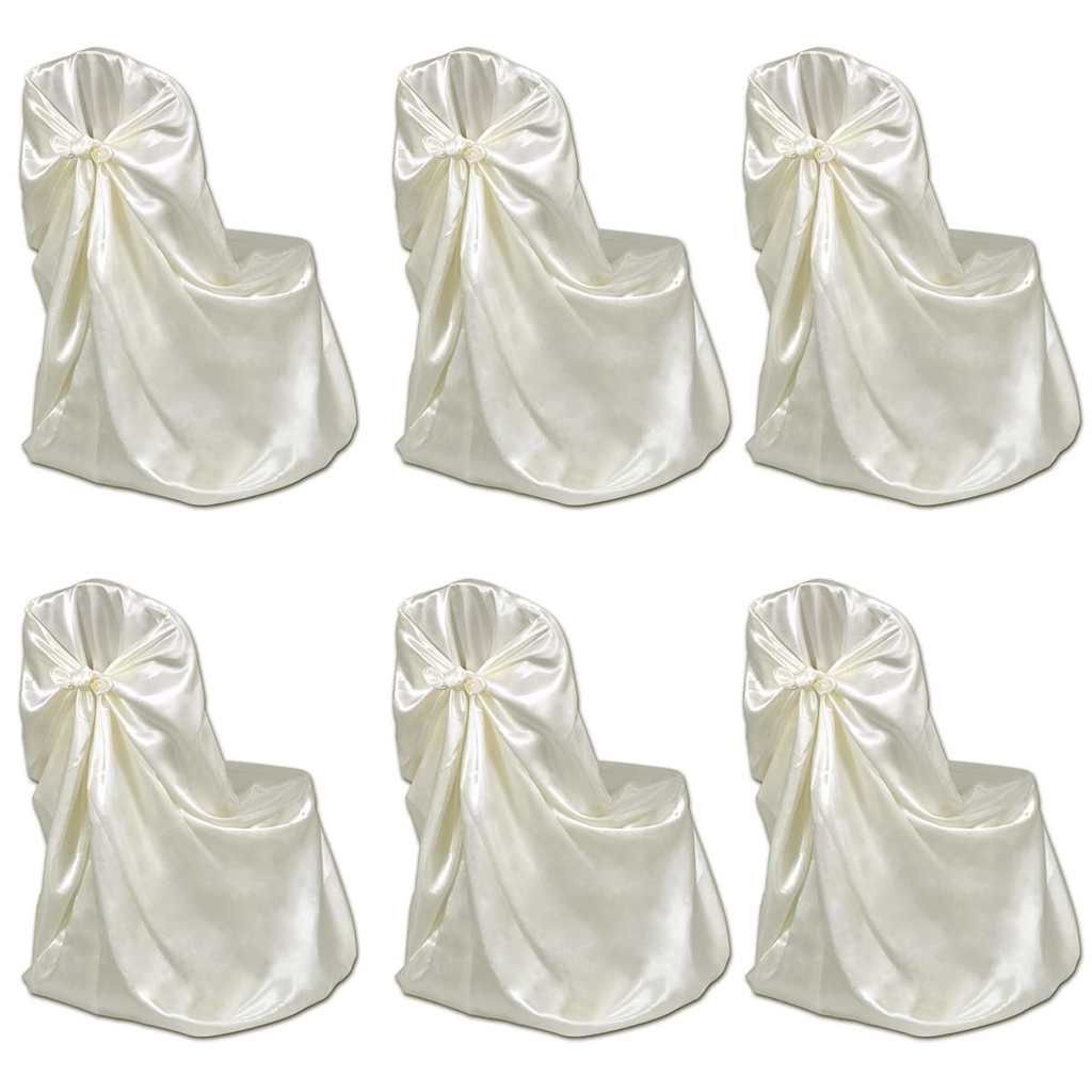 Vidaxl Stuhl Cover für Hochzeit 12 St. Crème