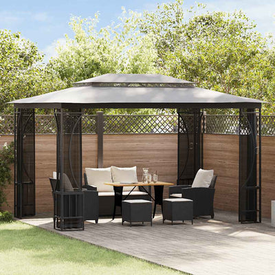 Vidaxl -Arbor mit NETs 300x400x265 cm Anthrazit -ausgelöst