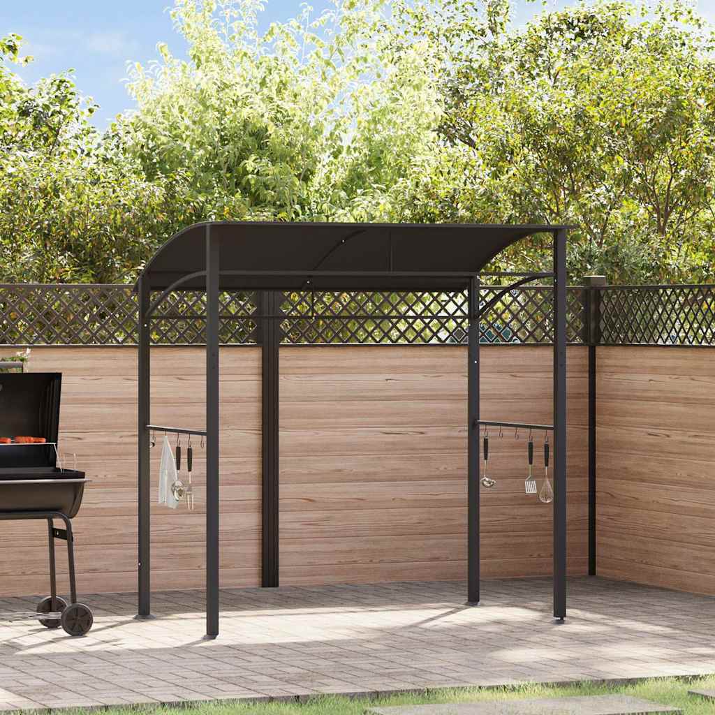 VIDAXL -Barbecue -Pavillon 215x150x220 cm Stahl -Anthrazit