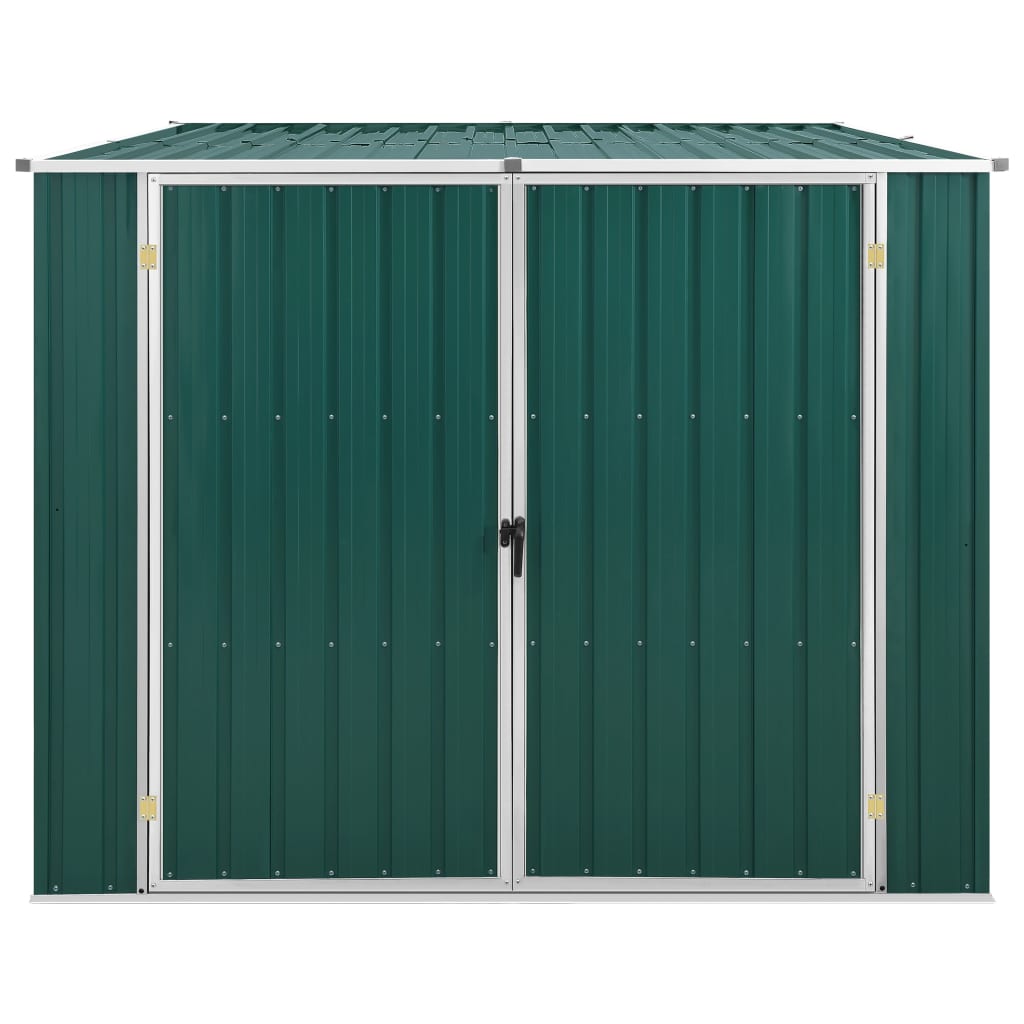 Vidaxl Garden Shed 195x198x159 cm verzinkter Stahlgrün