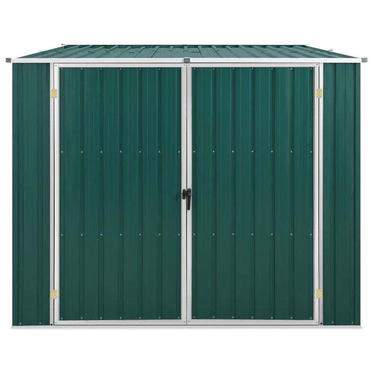 Vidaxl Garden Shed 195x198x159 cm verzinkter Stahlgrün