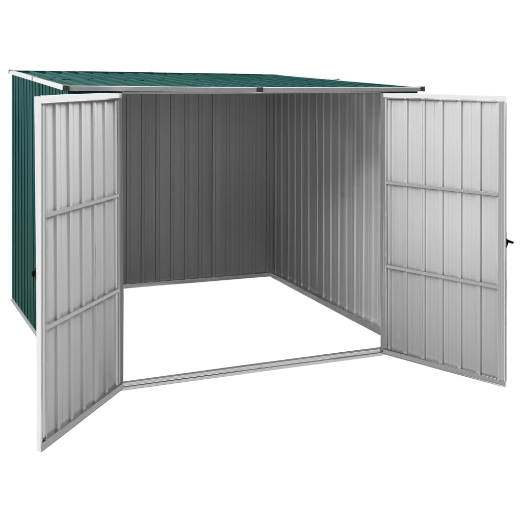 Vidaxl Garden Shed 195x198x159 cm verzinkter Stahlgrün