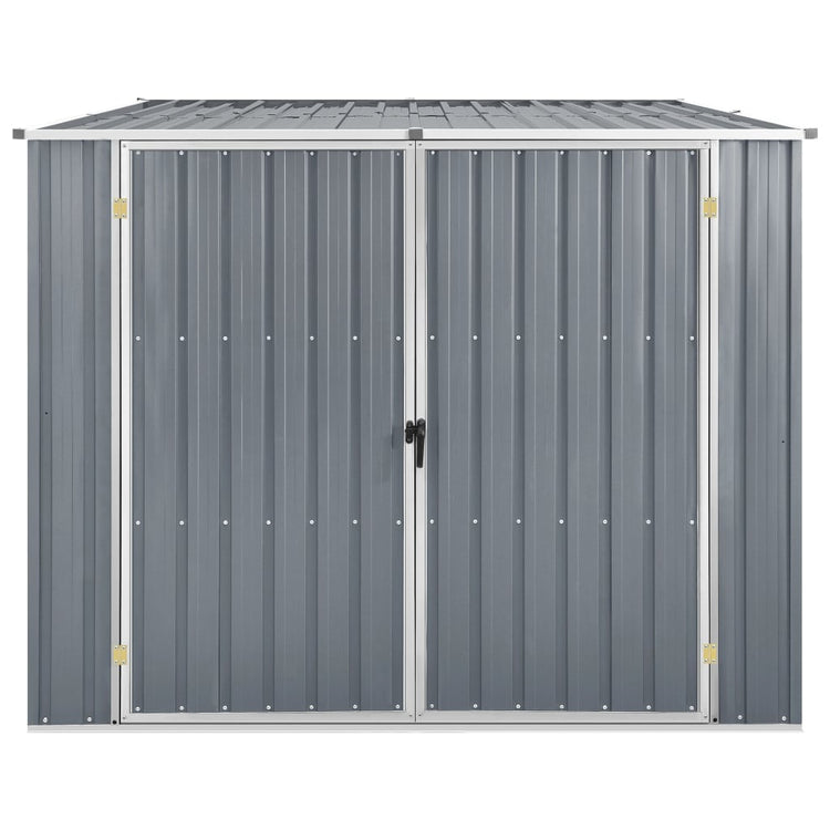 Vidaxl Garden Shed 195x198x159 cm verzinkter Stahl grau