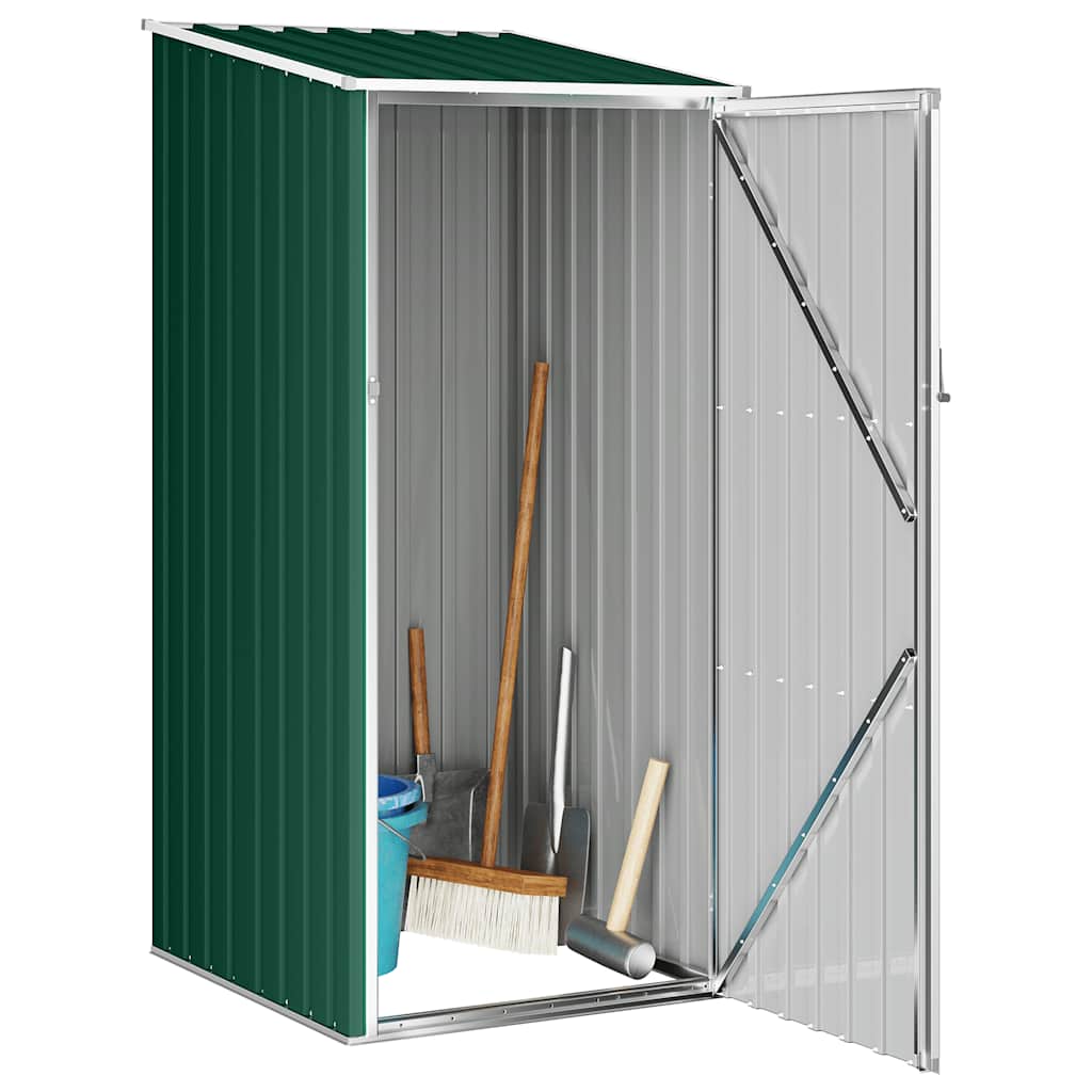 Vidaxl Garden Shed 87x98x159 cm verzinkter Stahlgrün