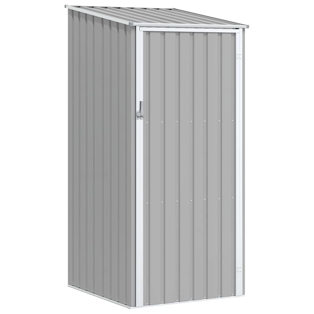 Vidaxl Garden Shed 87x98x159 cm verzinkter Stahl grau