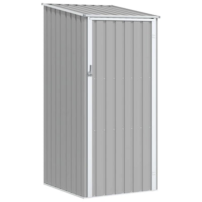 Vidaxl Garden Shed 87x98x159 cm verzinkter Stahl grau