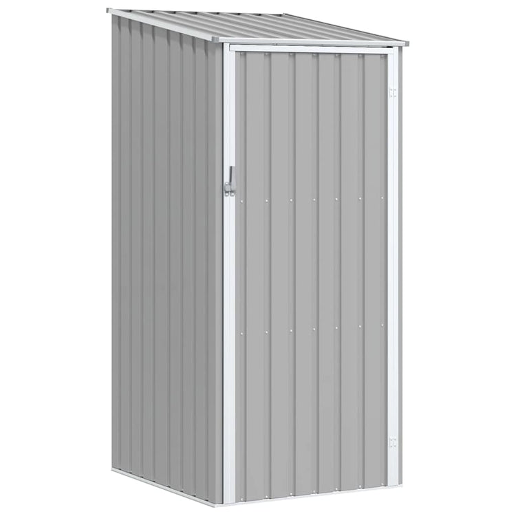 Vidaxl Garden Shed 87x98x159 cm verzinkter Stahl grau