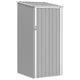 Vidaxl Garden Shed 87x98x159 cm verzinkter Stahl grau