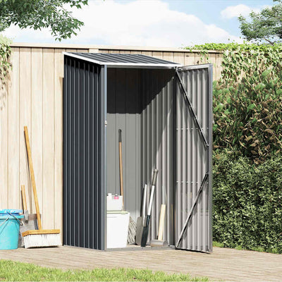 Vidaxl Garden Shed 87x98x159 cm verzinkter Stahl -Anthrazit
