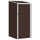 Vidaxl Garden Shed 87x98x159 cm verzinkter Stahlbraun
