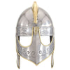 Vidaxl Beowulfhelm Replik Larp Stahl Silberfarbe