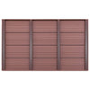 Vidaxl -Bodenelement für Solardouche 101x63x5,5 cm HKC Braun