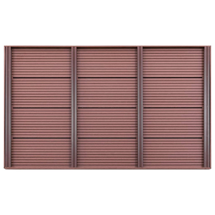 Vidaxl -Bodenelement für Solardouche 101x63x5,5 cm HKC Braun