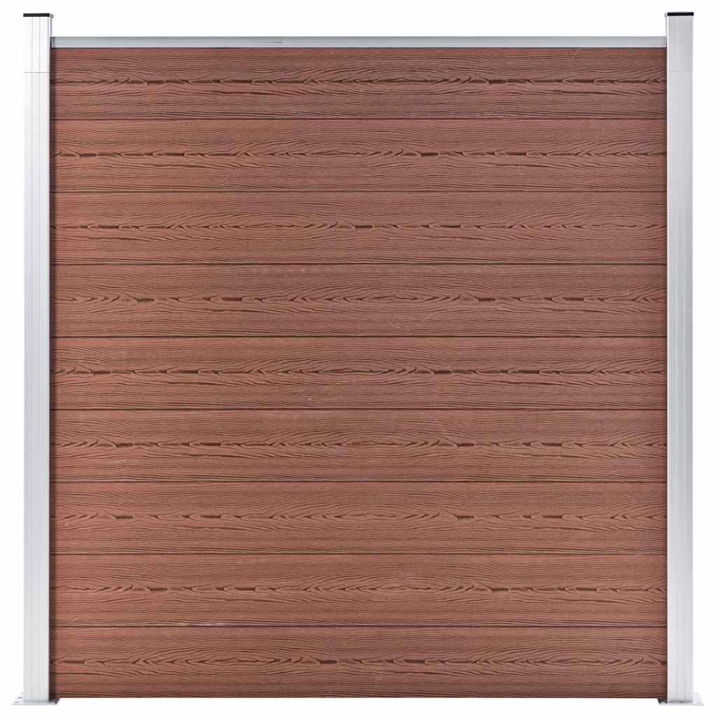 Vidaxl -Zaun 180x186 cm HKC Brown