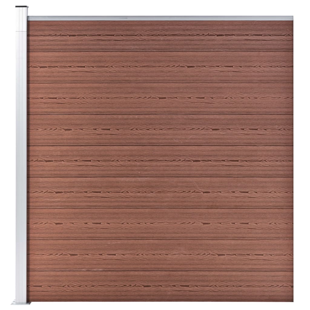 VidaXL Zaun 175x186 cm HKC Braun