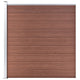 VidaXL Zaun 175x186 cm HKC Braun
