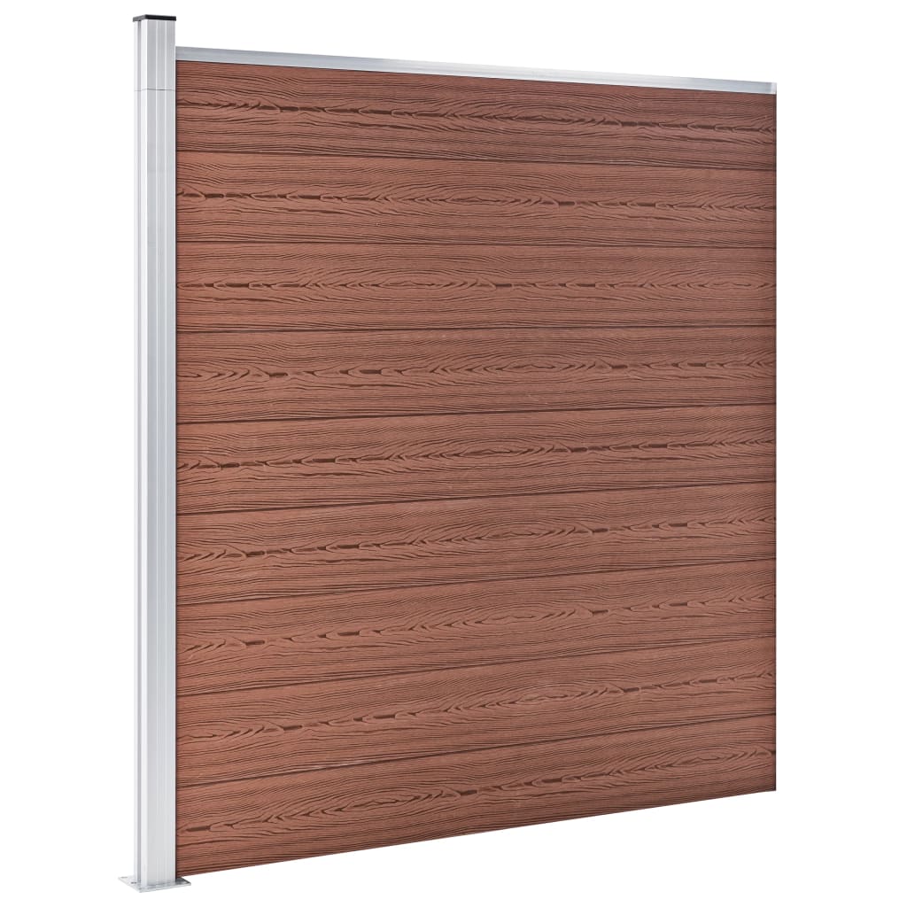 VidaXL Zaun 175x186 cm HKC Braun