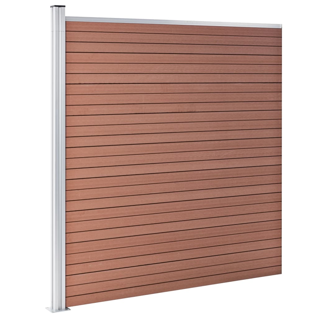 VidaXL Zaun 175x186 cm HKC Braun