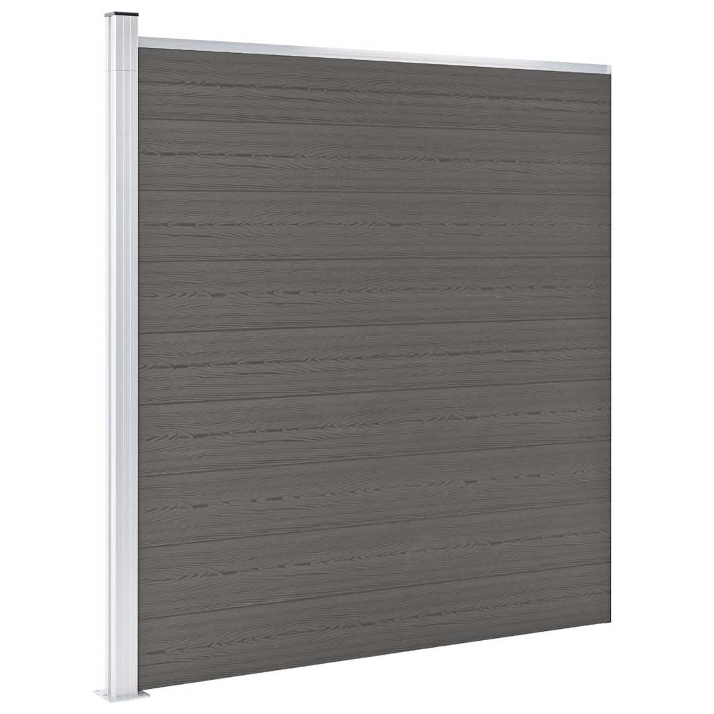 Vidaxl Zaun 175x186 cm hkc grau