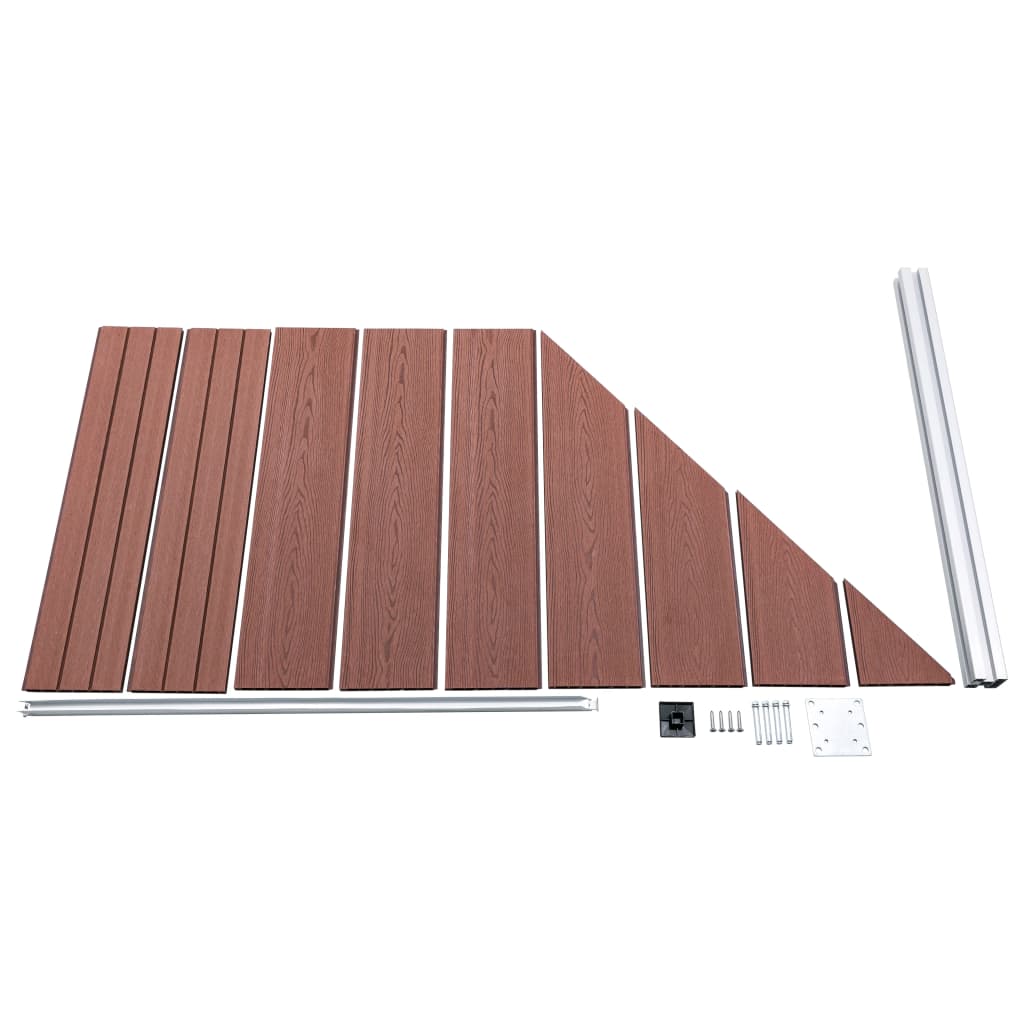 VIDAXL-Zauntafel 95X (105-180) CM HKC BROWN