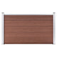 Vidaxl -Zaun 180x105 cm HKC Brown