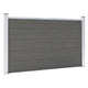 Vidaxl -Zaun 180x105 cm HKC Grau