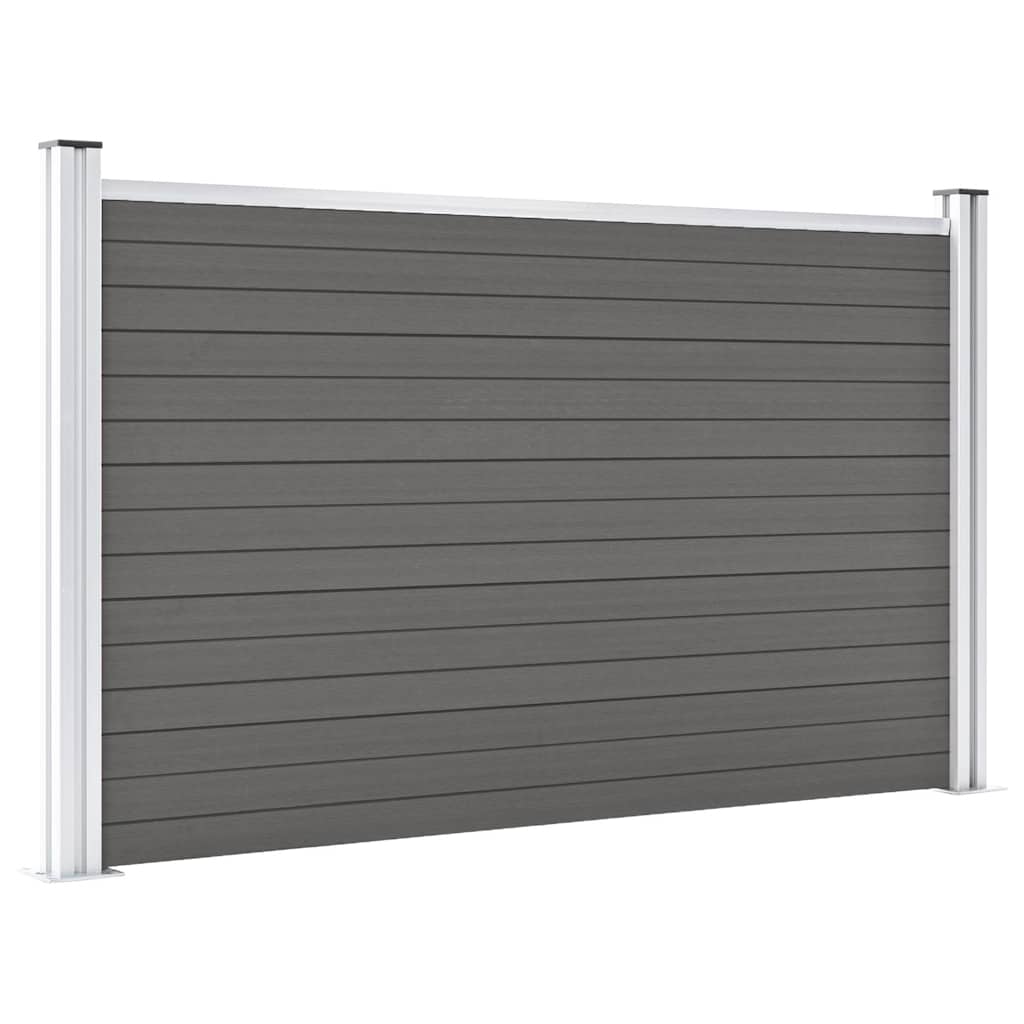 Vidaxl -Zaun 180x105 cm HKC Grau