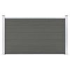 Vidaxl -Zaun 180x105 cm HKC Grau