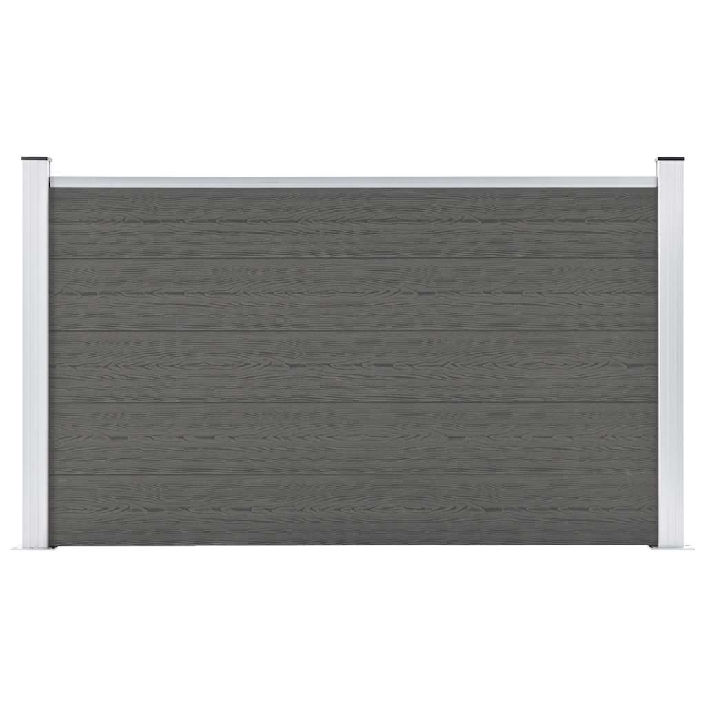 Vidaxl -Zaun 180x105 cm HKC Grau