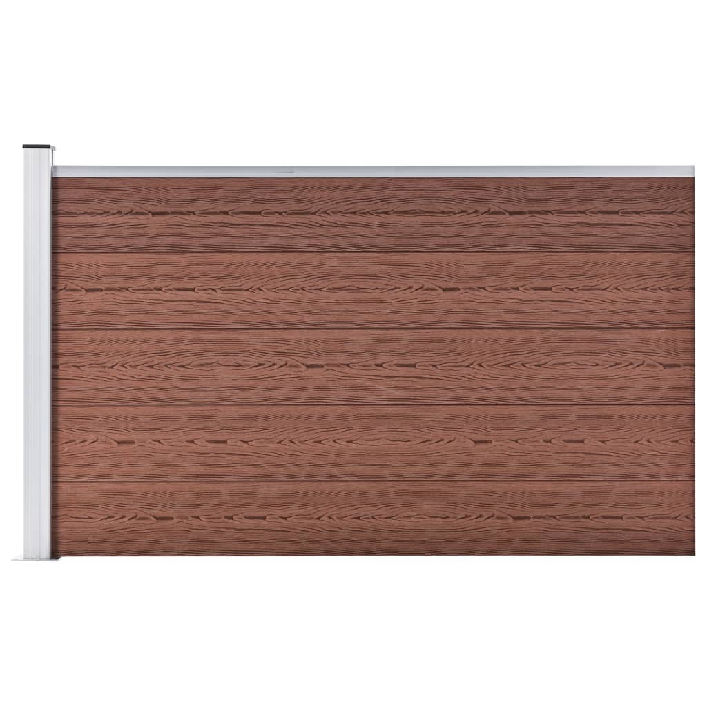 Vidaxl Zaun 175x105 cm hkc braun
