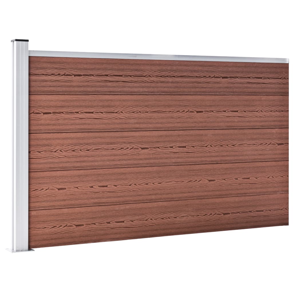Vidaxl Zaun 175x105 cm hkc braun