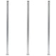 Vidaxl Zaunpfosten 3 St 185 cm Aluminium