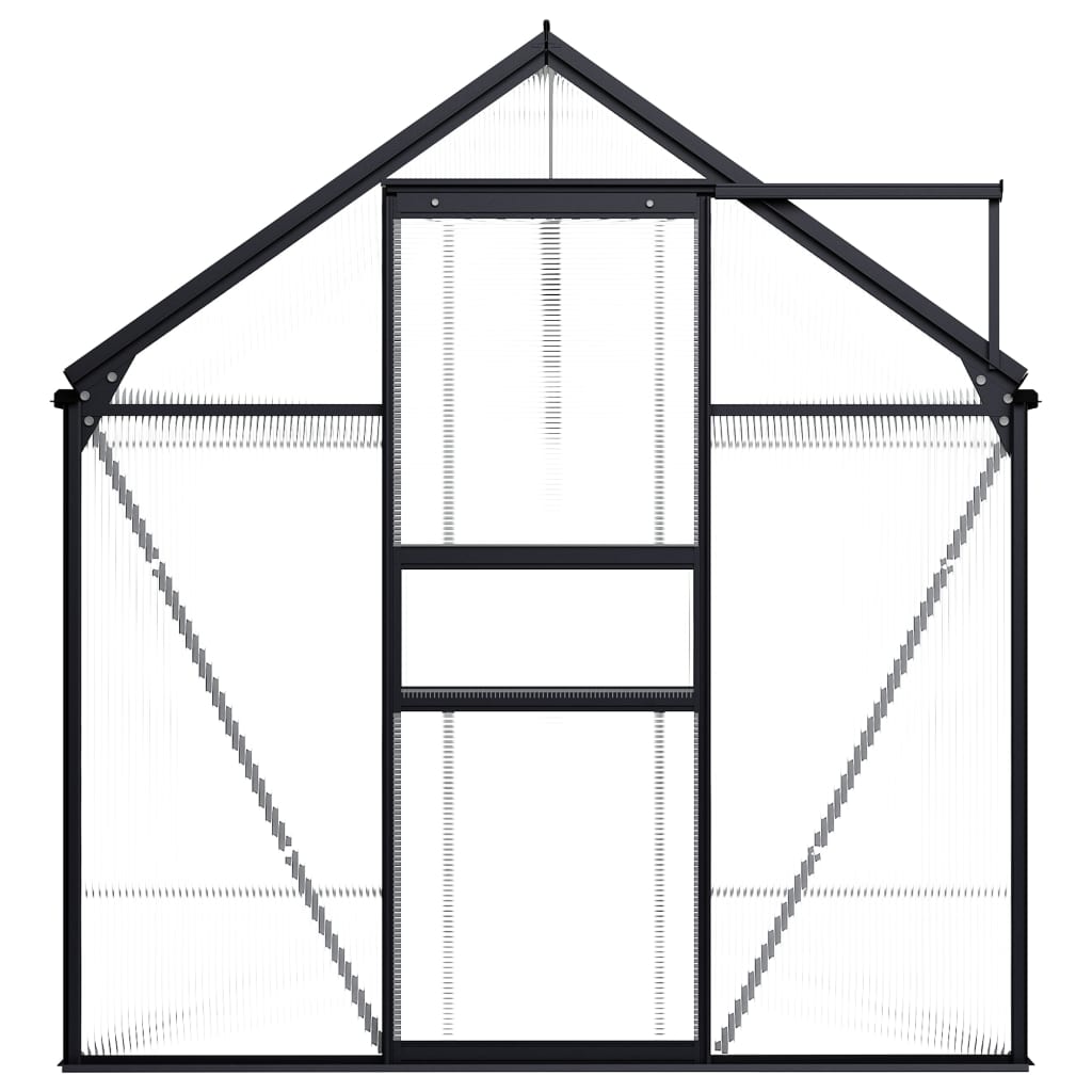 Vidaxl Tuinkas 7,03 m³ Aluminium Anthrazit -gelöscht