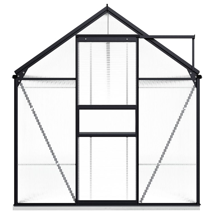 Vidaxl Tuinkas mit Basisrahmen 8,17 m³ Aluminium -Anthrazit -Colored