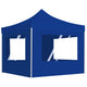 Vidaxl Partytent faltbar mit Wänden 2x2 m Aluminiumblau