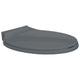 Vidaxl Toilettensitz Soft-close-ovales Grau