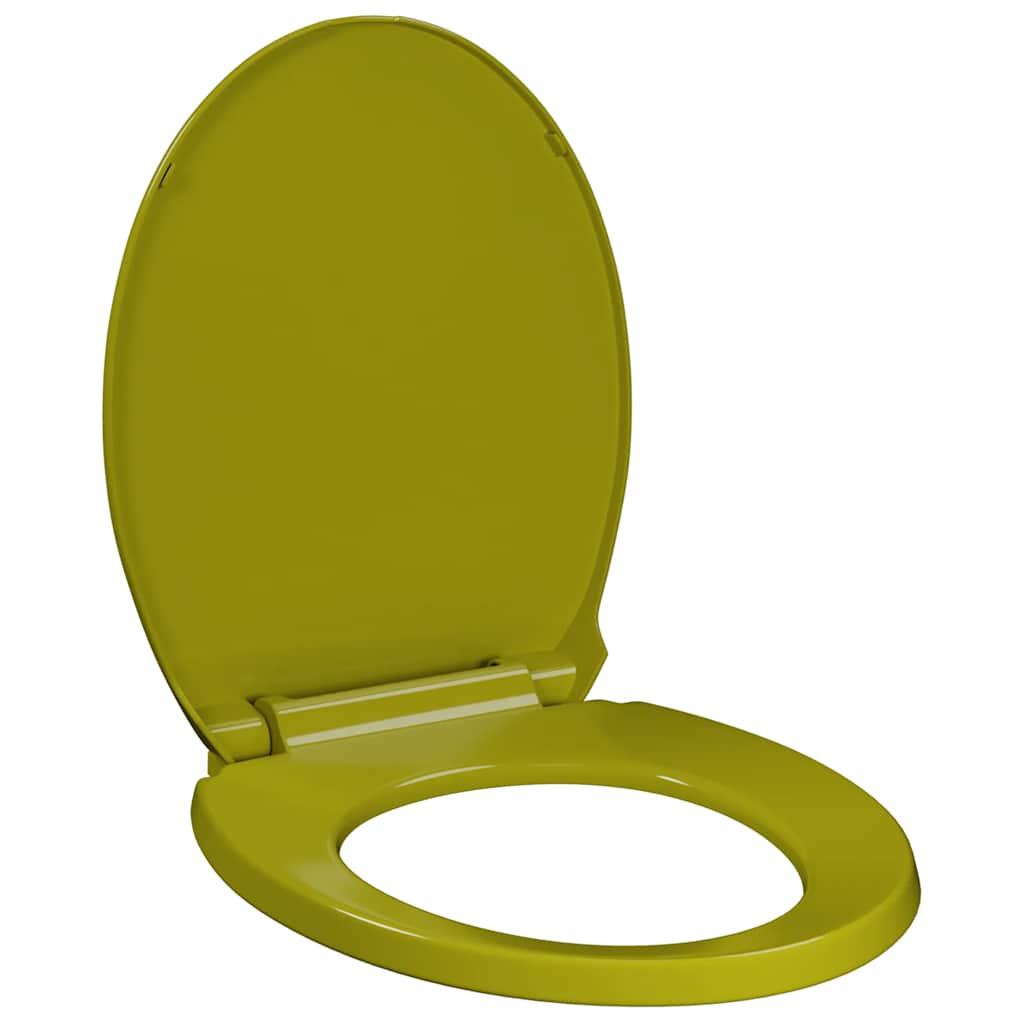 Vidaxl-Toilettensitz weiche Ovalgrün