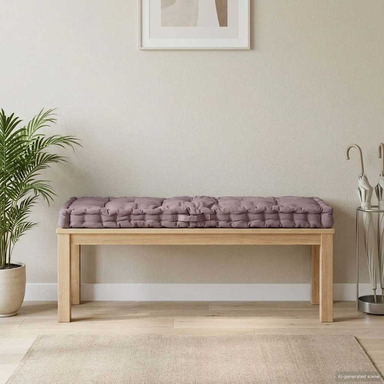 VIDAXL -Palettenbodenkissen 120 x 40 x 7 cm Baumwolltaupe