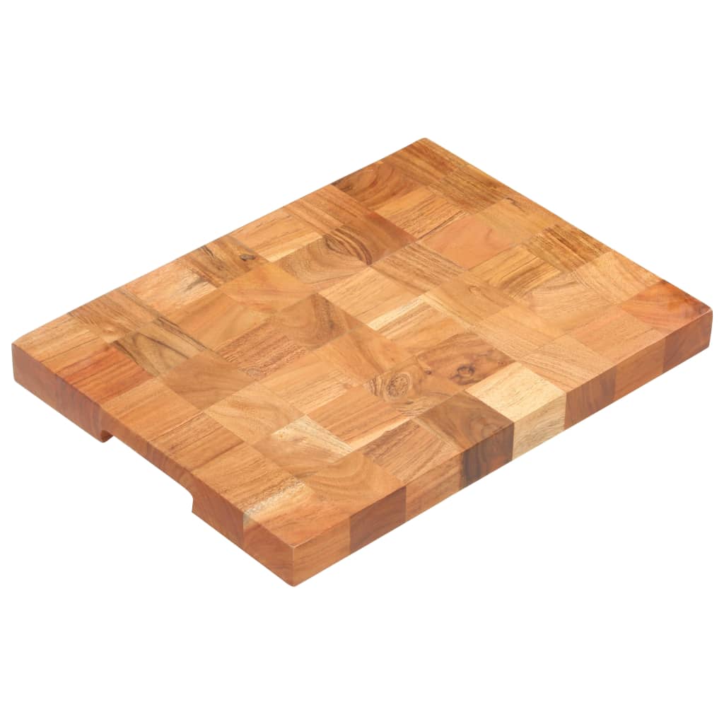 Vidaxx Hackblock 40x30x3,8 cm massives Akazienholz