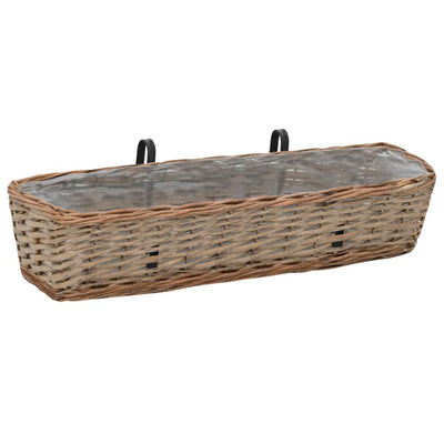 Vidaxl Balkon 2 St 80 cm Weiden mit PE -Futter