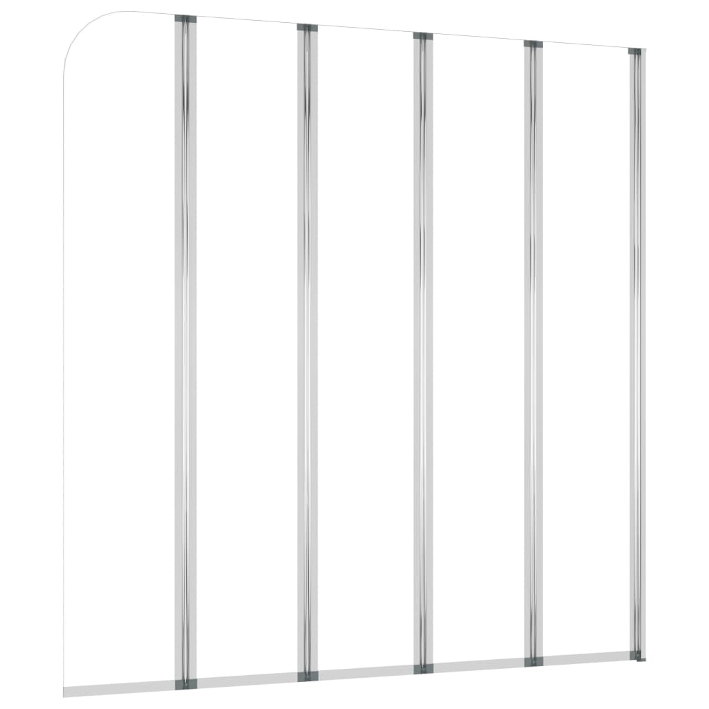 Vidaxl Badwand 120x140 cm gehärtetes Glas transparent