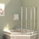 Vidaxl Badwand 120x140 cm gehärtetes Glas transparent