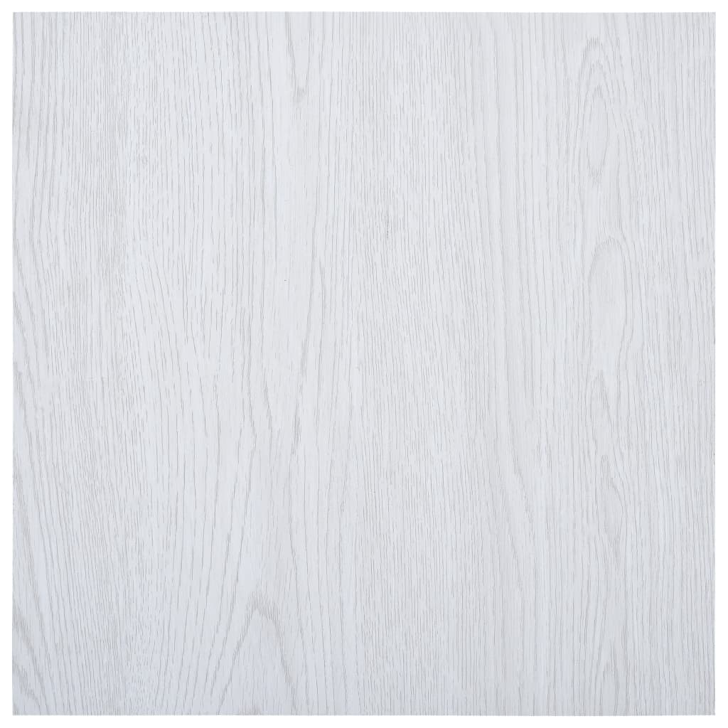 Vidaxl Dielen selbst -adhäsiv 5.11 m² PVC Weiß