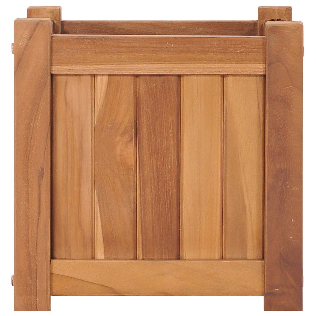 VidaXL Pflanzgefäß erhöht 30x30x30 cm aus massivem Teakholz