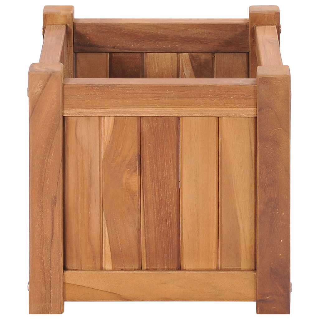 VidaXL Pflanzgefäß erhöht 30x30x30 cm aus massivem Teakholz