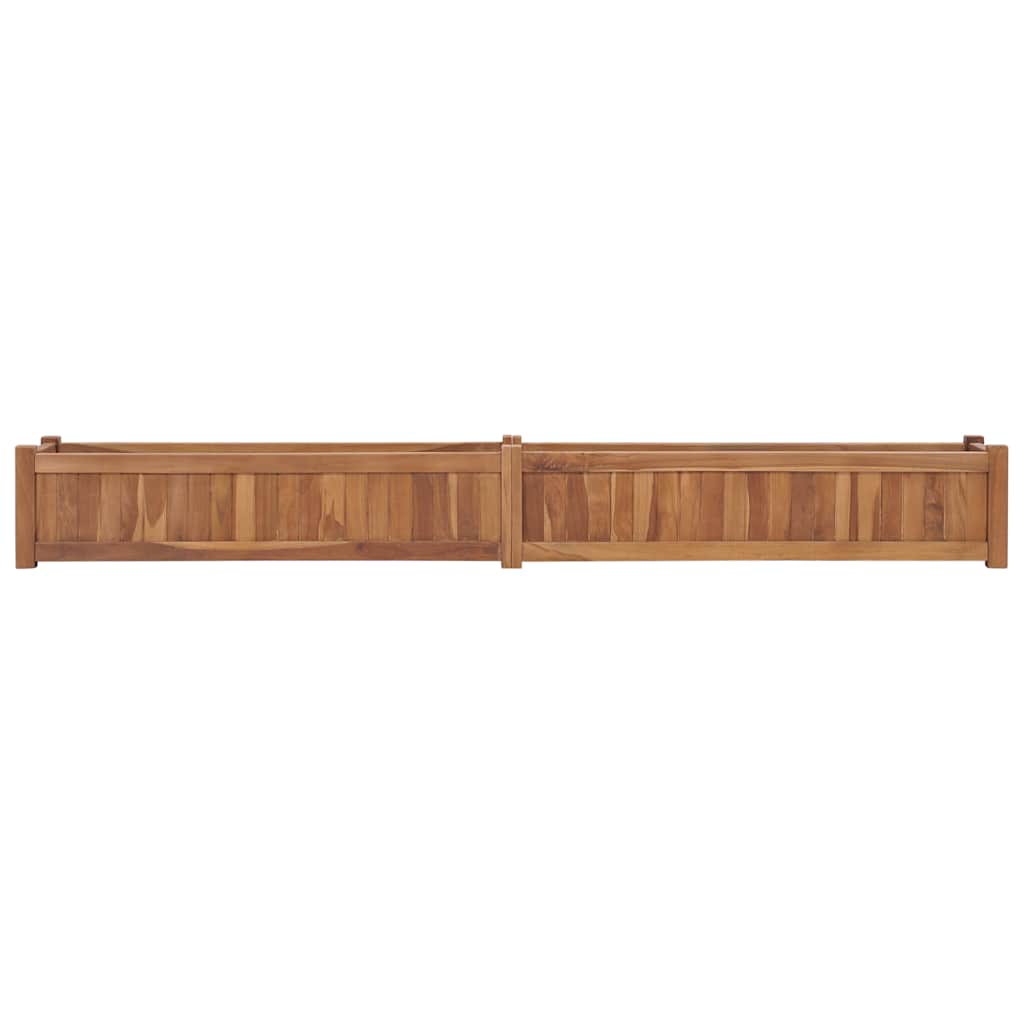 VIDAXL -Pflanzer erhöhte 200x30x25 cm Festes Teakholzholz