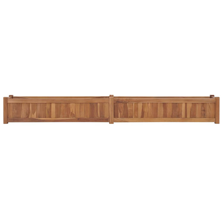 VIDAXL -Pflanzer erhöhte 200x30x25 cm Festes Teakholzholz